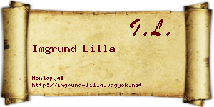 Imgrund Lilla névjegykártya